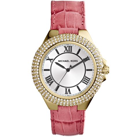 michael kors watch pink strap.